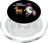 Funny 35th Birthday Party Unicorn Celebration Cute PopSockets PopGrip for MagSafe