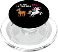 Funny 35th Birthday Party Unicorn Celebration Cute PopSockets PopGrip for MagSafe