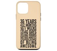 Funny 36th Birthday Shirt Old Meter Funny 36 Year Old Gifts Case for iPhone 12 mini