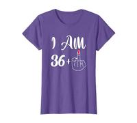 Funny 37th Birthday Gift - I'm 36 + 1 Middle Finger Rude T-Shirt