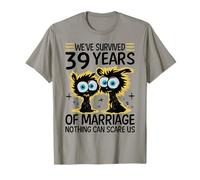Funny 39th Wedding Anniversary Couples Husband Wife 39 Years T-Shirt