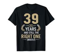 Funny 39th Wedding Anniversary Couples Husband Wife 39 Years T-Shirt