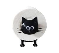 Funny 3D Printed Cat Toilet Roll Holder - Sturdy Dispenser, Unique, Fun Decor; for Bathrooms; Great for Cat Families, Creative Homes