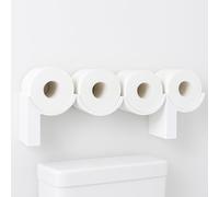 Funny 3D Printed Toilet Paper Holder Poop Shelf - Functional Space-Saving Wall Decor Bathroom Accessories, Fits 4 Mega Rolls Storage
