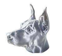 Funny 3D Printed Trailer Hitch Cover - Unique Automotive Accessory for Cars and Trucks, Eye-Catching Novelty Cap That Adds Personality and Fun to Your Vehicle(Silver)