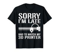 Funny 3D Printer Design For Men Women 3D Printing Machine T-Shirt