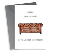 Funny 3rd Anniversary Card - Leather Anniversary - Sofa