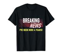 Funny 4 Year Work Anniversary 4th Employee Appreciation T-Shirt