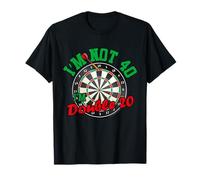 Funny 40th Birthday Darts Gift I'm Not 40 I'm Double 20 T-Shirt