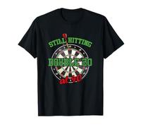 Funny 40th Birthday Darts Gift Still Hitting Double 20 T-Shirt