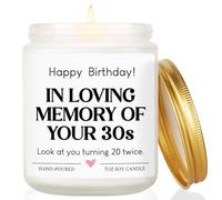 Funny 40th Birthday Gifts for Women Men - Hand-Poured Birthday Candle,40 Year Old Birthday Gifts for Her Him Wife Husband Sister Brother Friend Auntie,40th Birthdays Decorations