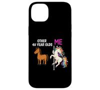 Funny 40th Birthday Party Unicorn Celebration Cute Case for iPhone 14 Plus