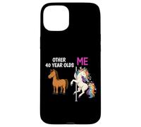 Funny 40th Birthday Party Unicorn Celebration Cute Case for iPhone 15 Plus