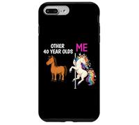 Funny 40th Birthday Party Unicorn Celebration Cute Case for iPhone 7 Plus/8 Plus