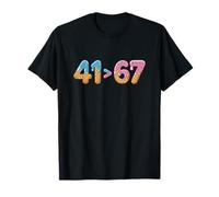 Funny 41 4 1 Drippy Ice Cream Sprinkles 41 Greater Than 67 T-Shirt