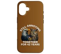 Funny 42nd Anniversary Still Annoying Couple 42 Years Case for iPhone 16