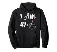 Funny 42nd Birthday Gift - I'm 41 + 1 Middle Finger Rude Pullover Hoodie
