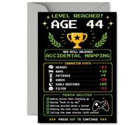 Funny 44th Birthday Card, Game on at 44