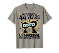 Funny 44th Wedding Anniversary Couples Husband Wife 44 Years T-Shirt