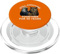 Funny 46th Anniversary Still Annoying Couple 46 Years PopSockets PopGrip for MagSafe