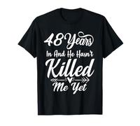 Funny 48th Anniversary Wedding He and She Family T-Shirt
