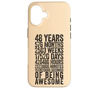Funny 48th Birthday Shirt Old Meter Funny 48 Year Old Gifts Case for iPhone 16