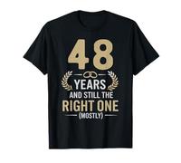 Funny 48th Wedding Anniversary Couples Husband Wife 48 Years T-Shirt
