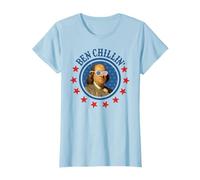 Funny 4th of July | Ben Chillin' | Ben Franklin USA Glasses T-Shirt