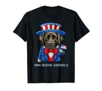 Funny 4th of July Black Lab Dog Labrador Retriever Dog Pun T-Shirt