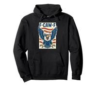 Funny 4th of July F Caw F Bald Eagle USA Flag Patriotic Pullover Hoodie