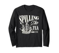 Funny 4th Of July spilling the tea since 1773 Gifts Long Sleeve T-Shirt