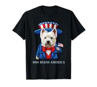 Funny 4th of July Westie Dog Pun, West Highland Terrier T-Shirt