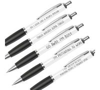 Funny 5 Pen Set for Office Workers - Novelty Writing Set, Perfect for Anti-Social Stations: Antisocial Pack