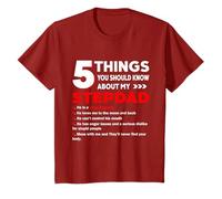Funny 5 Things You Should Know About My Stepdad Father's Day T-Shirt