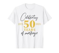 Funny 50 Years of Marriage Est 1975 50th Wedding Anniversary T-Shirt