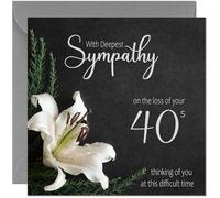Funny 50th Birthday Cards for Men Women - Deepest Sympathy on Losing Your 40s - Banter Joke Humour Bday Fiftieth Birthday Card Gift