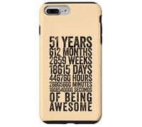 Funny 51st Birthday Shirt Old Meter Funny 51 Year Old Gifts Case for iPhone 7 Plus/8 Plus