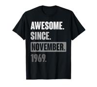 Funny 54th Birthday Vintage Retro 54 Year Old November 1969 T-Shirt