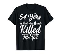 Funny 54th Years Anniversary Wedding She and He Family T-Shirt
