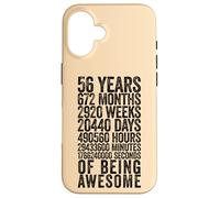Funny 56th Birthday Shirt Old Meter Funny 56 Year Old Gifts Case for iPhone 16