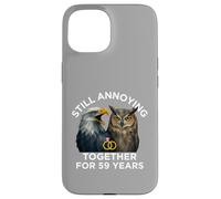 Funny 59th Anniversary Still Annoying Couple 59 Years Case for iPhone 15