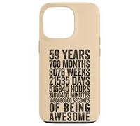 Funny 59th Birthday Shirt Old Meter Funny 59 Year Old Gifts Case for iPhone 13 Pro