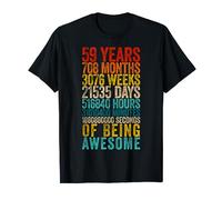 Funny 59th Birthday Shirt Old Meter Funny 59 Year Old Gifts T-Shirt