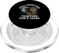 Funny 5th Anniversary Still Annoying Couple 5 Years PopSockets PopGrip for MagSafe