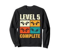 Funny 5th Wedding Anniversary Vintage Retro Level 5 Complete Sweatshirt