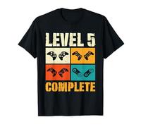 Funny 5th Wedding Anniversary Vintage Retro Level 5 Complete T-Shirt