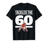 Funny 60 Years Old American Footballer 60th Birthday T-Shirt