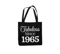 Funny 60th Birthday Bag Fabulous Since 1965 Tote Bag (Black)