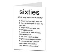 Funny 60th Birthday Card For Men Women 60 Today Joke Humour