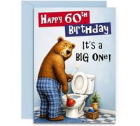 Funny 60th Birthday Card - Its a Big One - For Son Brother Dad Uncle Brother-in-Law - A5 with Blue Envelope - UK Made